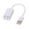 USB Sound Card | External Stereo Sound Card with 3.5 mm Headphone and Microphone Socket 7.1 Channel