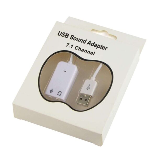 USB Sound Card | External Stereo Sound Card with 3.5 mm Headphone and Microphone Socket 7.1 Channel