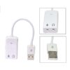 USB Sound Card | External Stereo Sound Card with 3.5 mm Headphone and Microphone Socket 7.1 Channel
