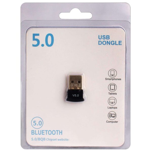 USB Bluetooth Adapter for PC 5.0 Bluetooth Dongle Receiver Support Windows 11/10/8.1/8/7 for Desktop, Laptop, Mouse, Keyboard, Printers, Headsets, Speakers, PS4/ Xbox Controllers