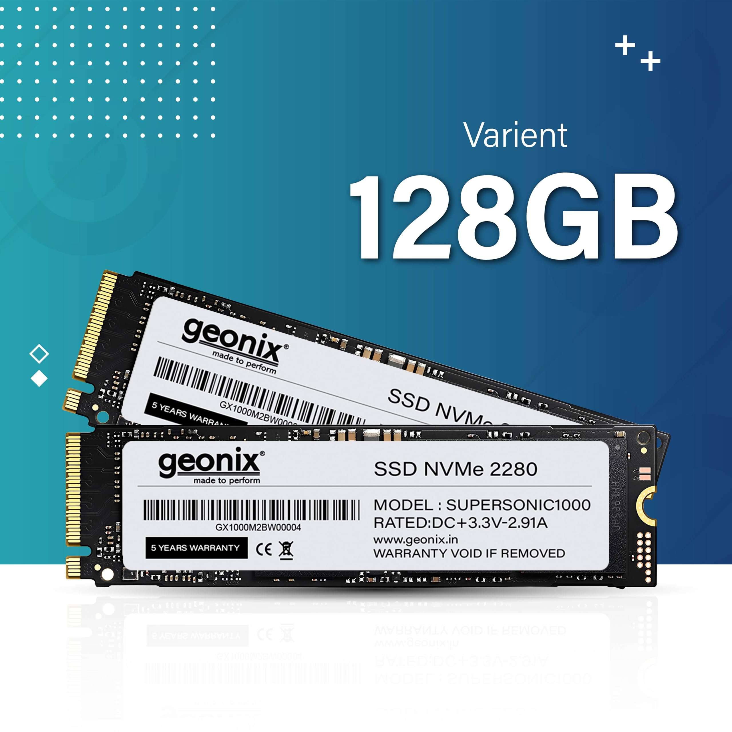 GEONIX 128GB M.2 NVMe SSD, 2280 SATA III (6Gb/s), Read Speed – Up to ...